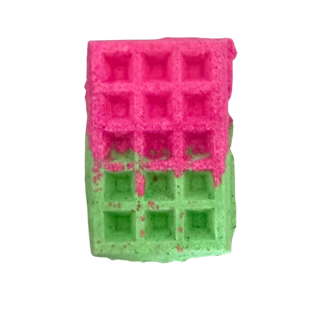 Bath Bomb - Watermelon Lemonade Waffle