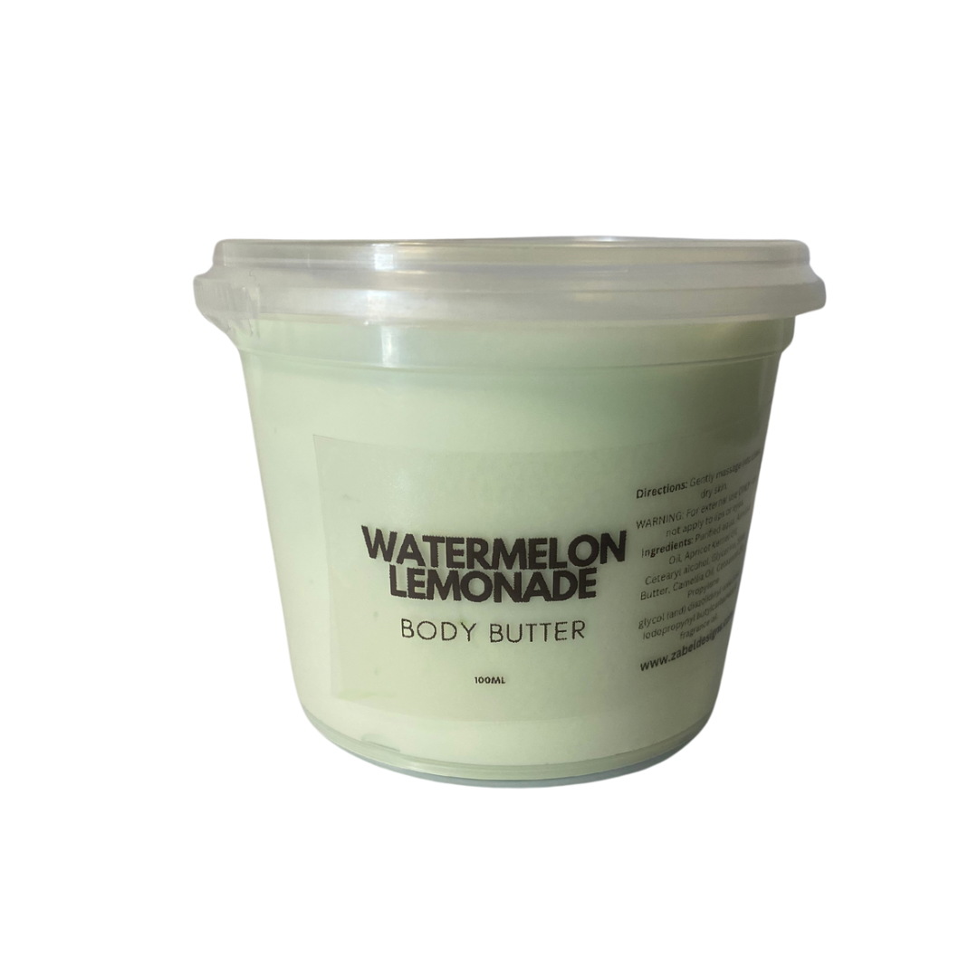 Watermelon body butter. Handmade by zabel designs. Vegan friendly.