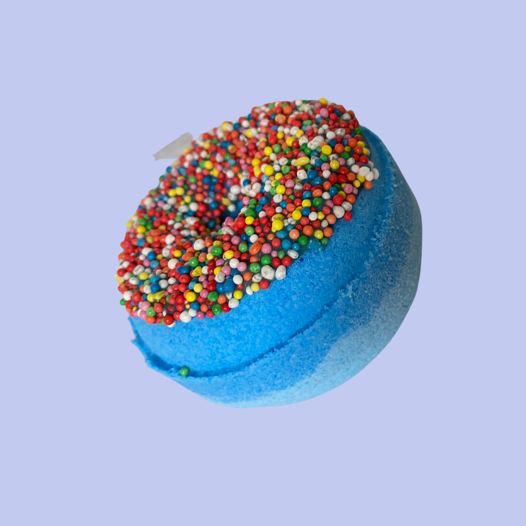 blue soda bath bombs