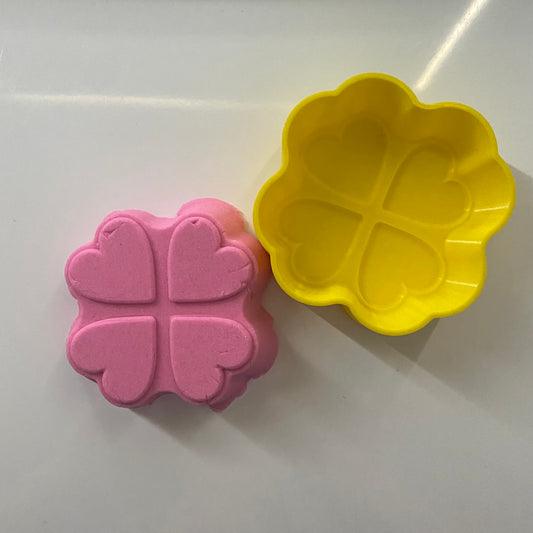 Bath Bomb Mould - Clover Hearts