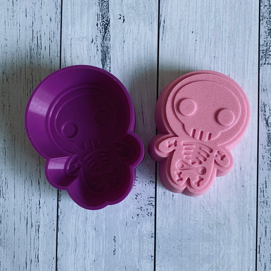 Bath Bomb Mould - Kawaii Skelton