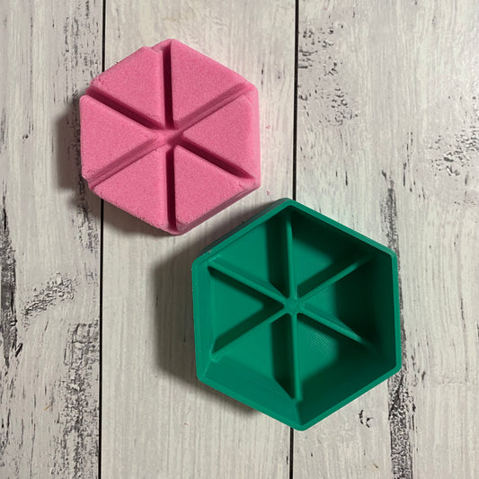 Bath Bomb Mould - Hex Snap Bar