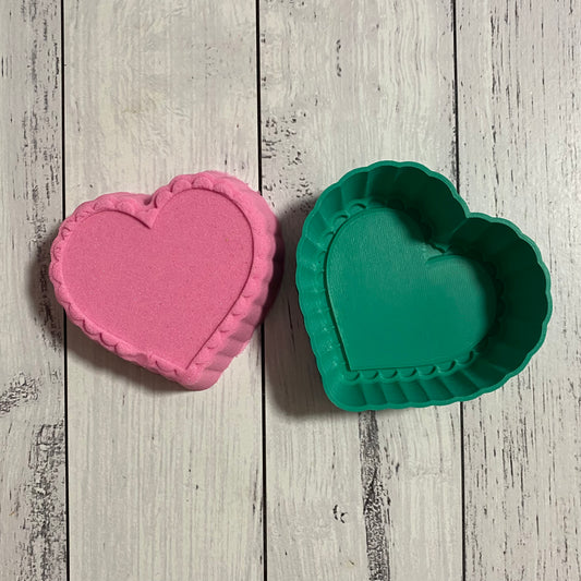 Bath Bomb Mould - Lace Heart