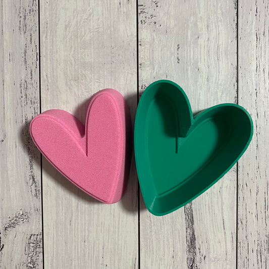 Bath Bomb Mould - Thin Heart